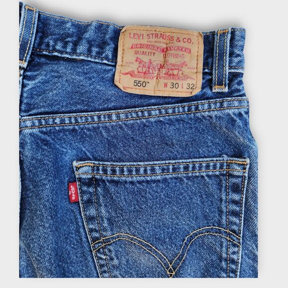 Levi Strauss And Co Jeans Mens 28x29 Straight Leg Relaxed Fit Med-Wash VTG Y2K - Picture 5 of 7